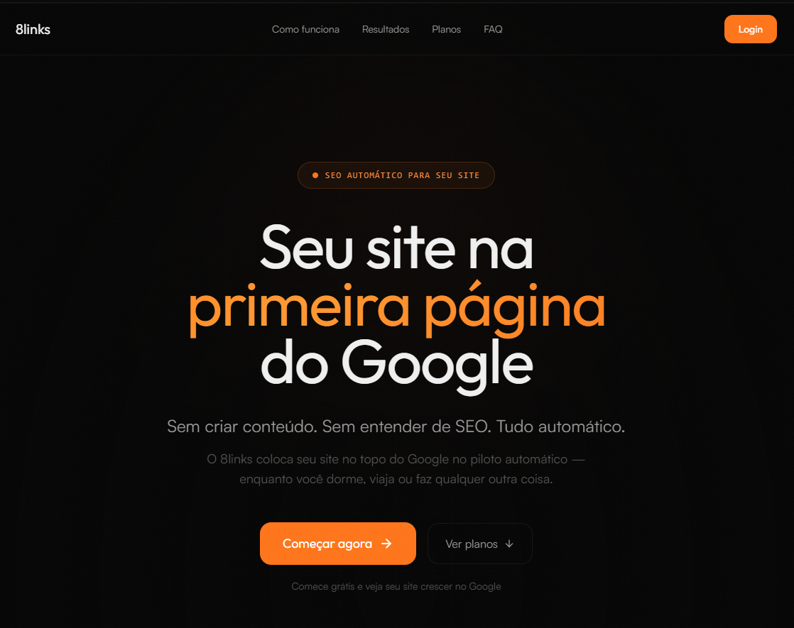 8links — Mais visitas no seu site em piloto automático
